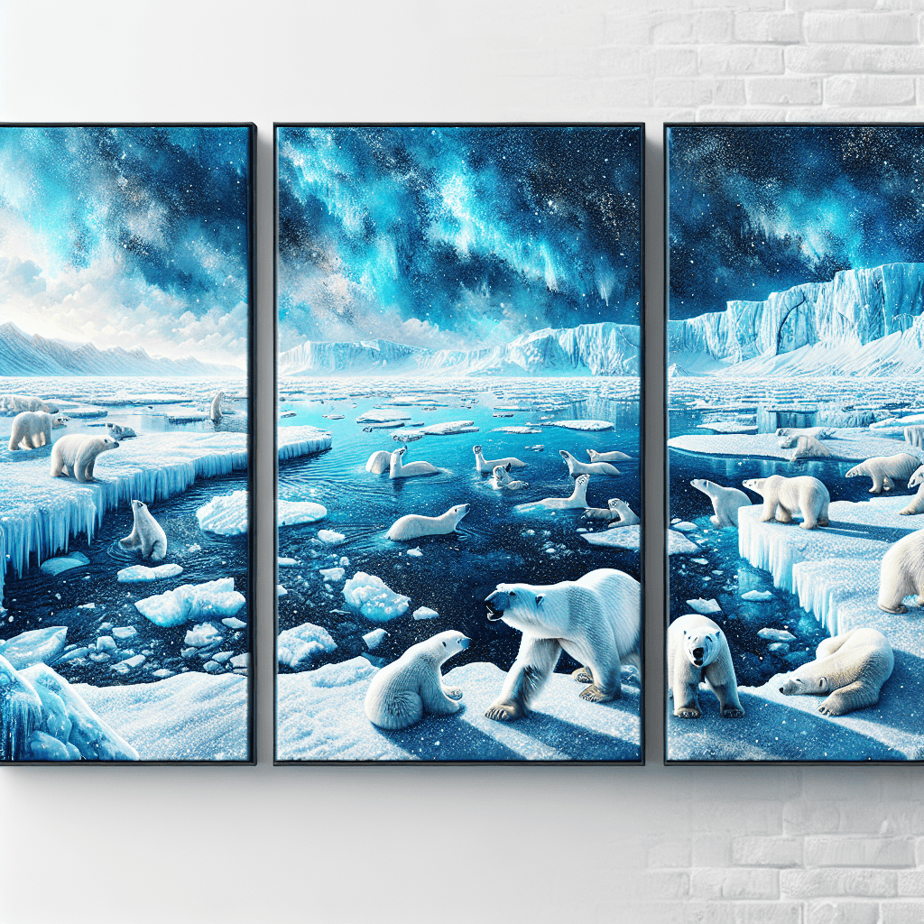 Polar Bear Arctic Wonderland Paint By Numbers Art