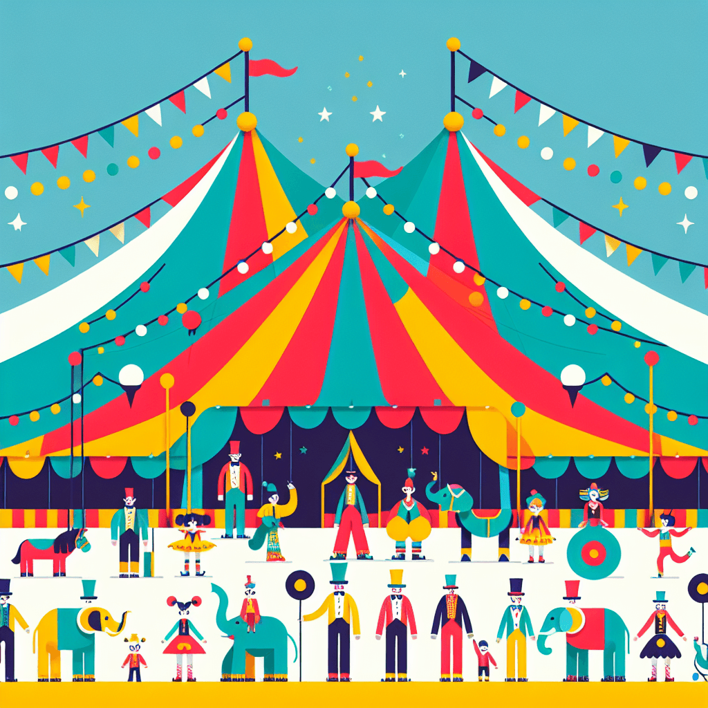 Circus Big Top Spectacular Numbered Painting Kits