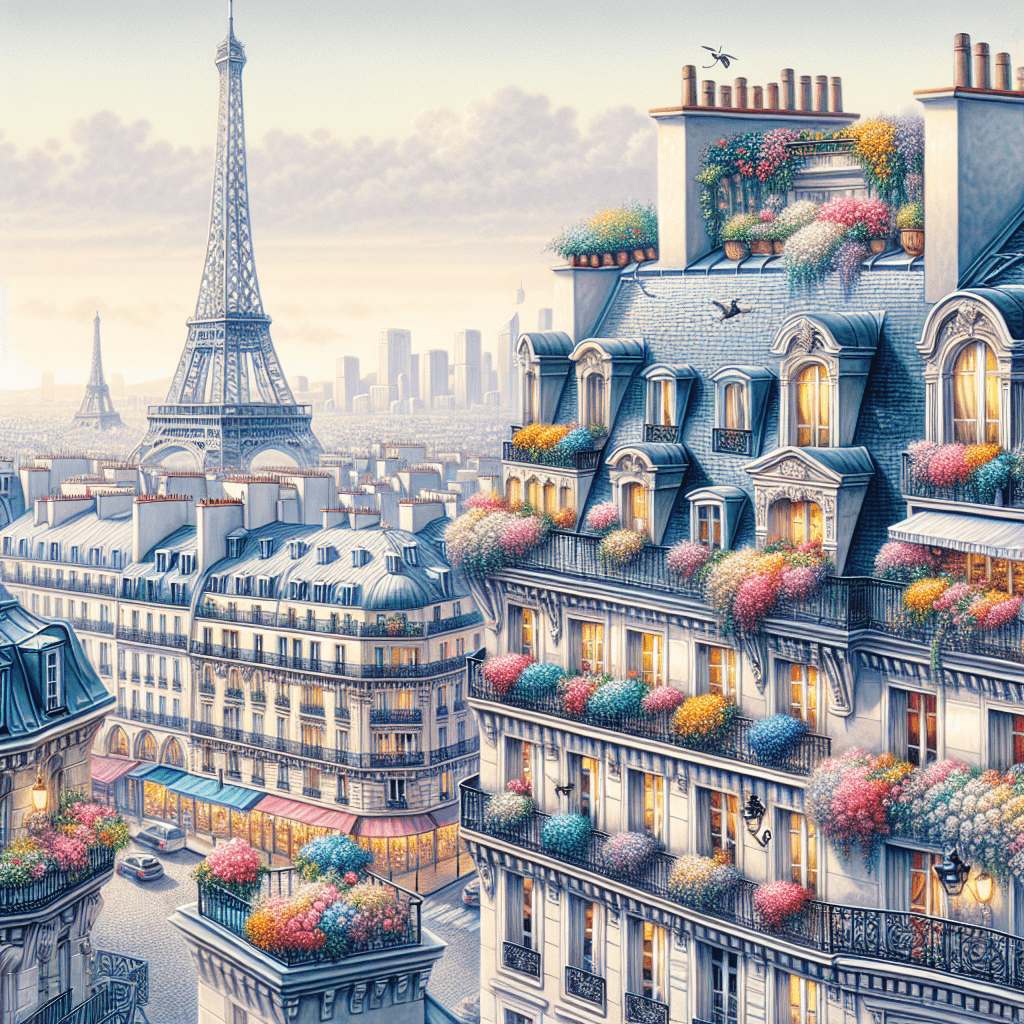 Parisian Rooftop Escape Paint By Numbers Art
