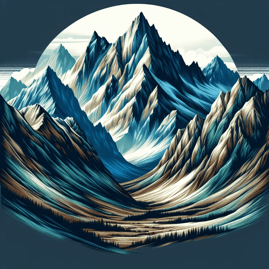 Breathtaking Mountain Peaks Painting Number Kit