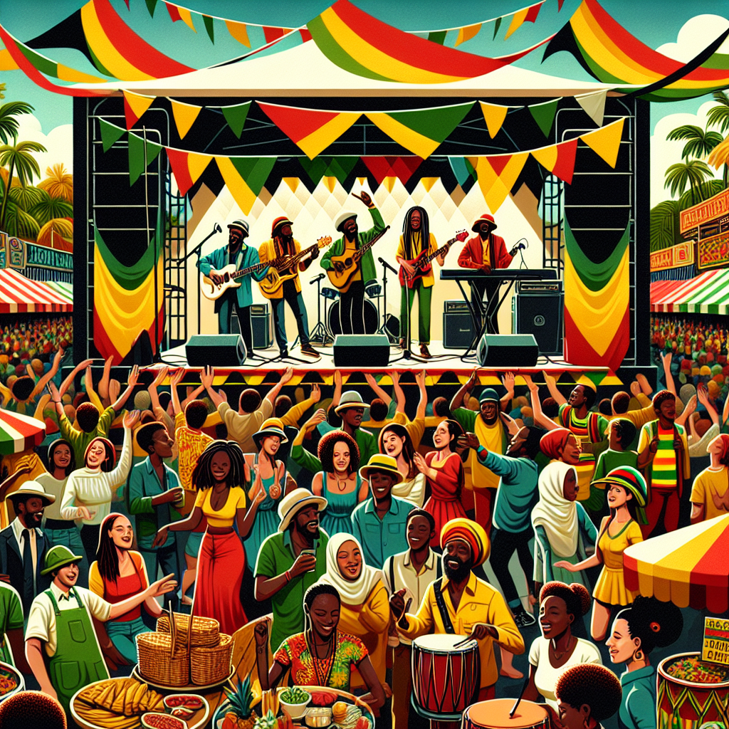 Jamaica Reggae Festival Number Painting