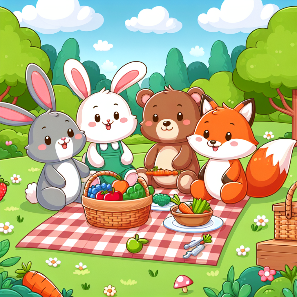 Cuddly Animals Picnic Paint By Numbers Kits