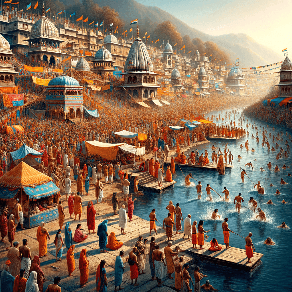 Kumbh Mela - Haridwar, India Number Painting