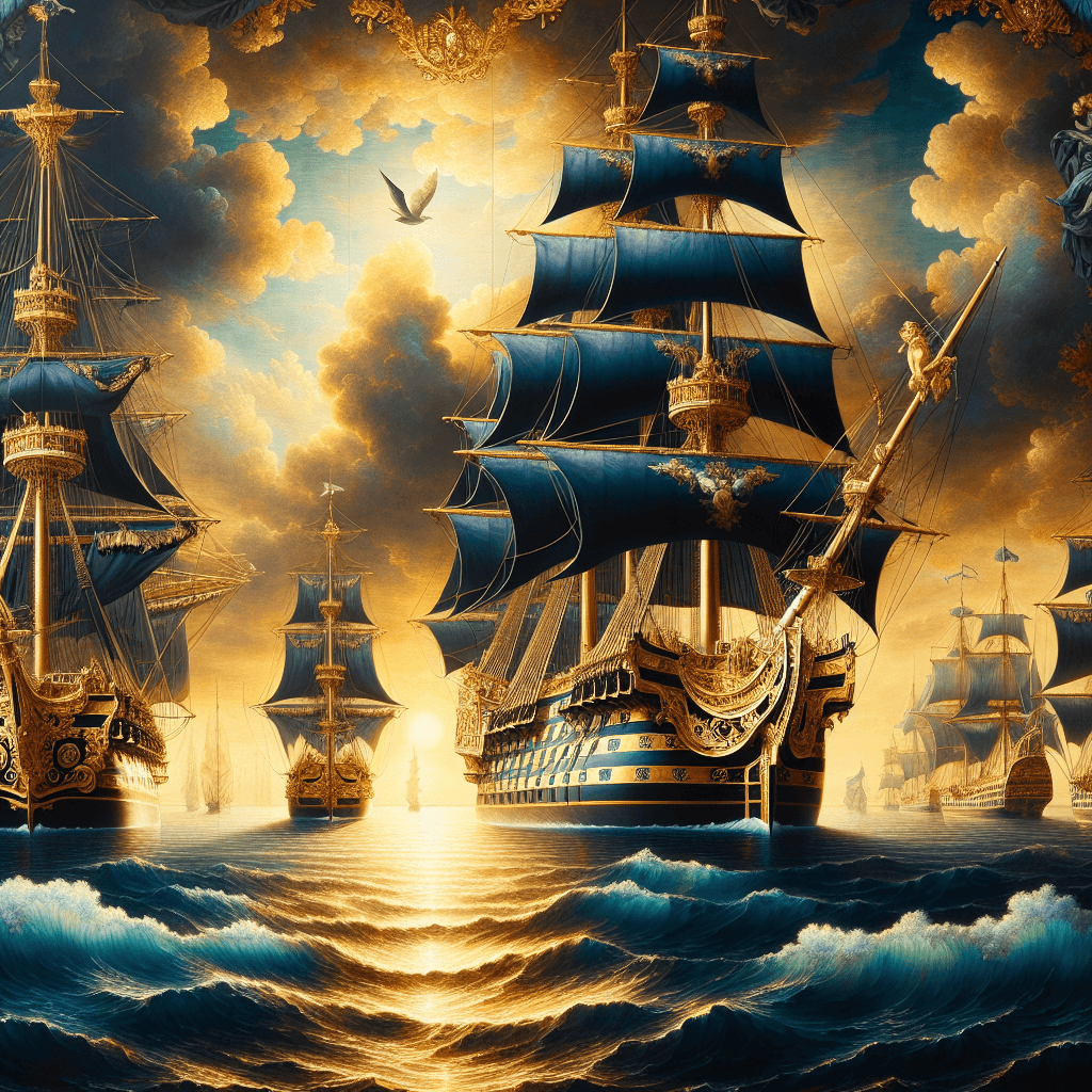 Historical Naval Grandeur DIY Paint By Numbers
