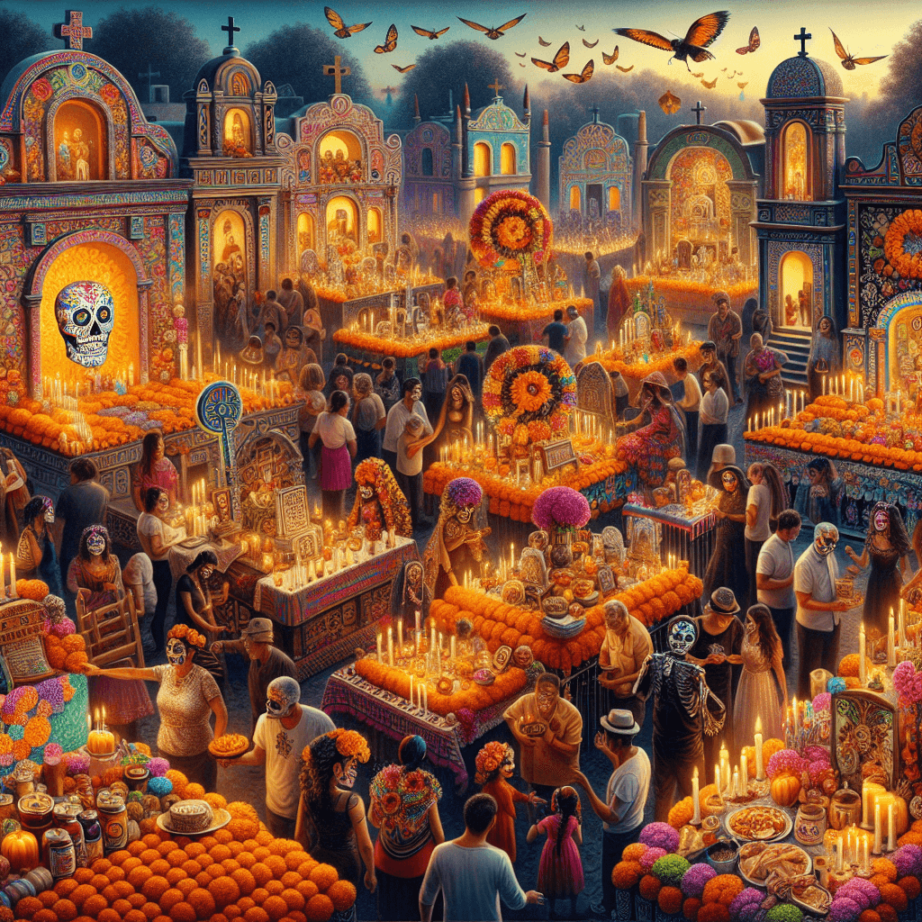 Dia De Los Muertos Festival - Oaxaca Number Painting