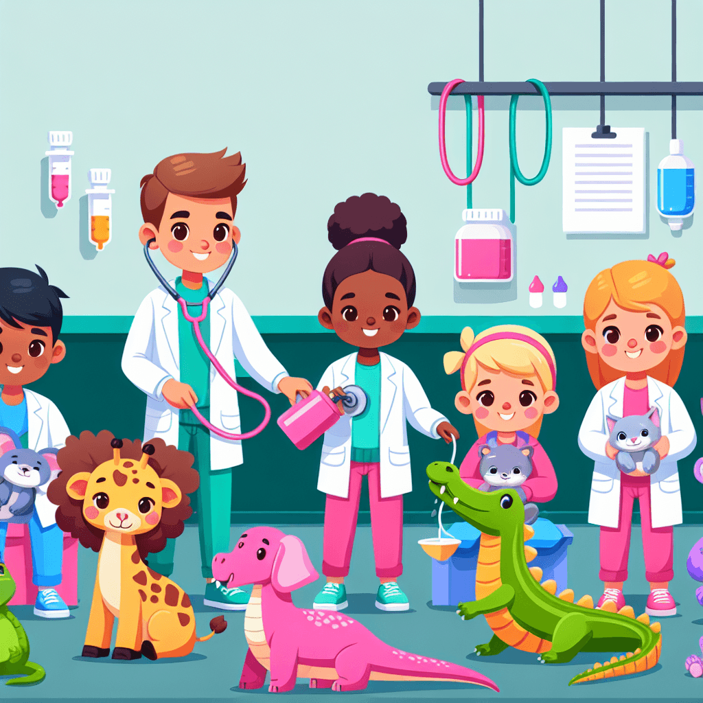 Caring Vet Animal Friends Painting Number Kit