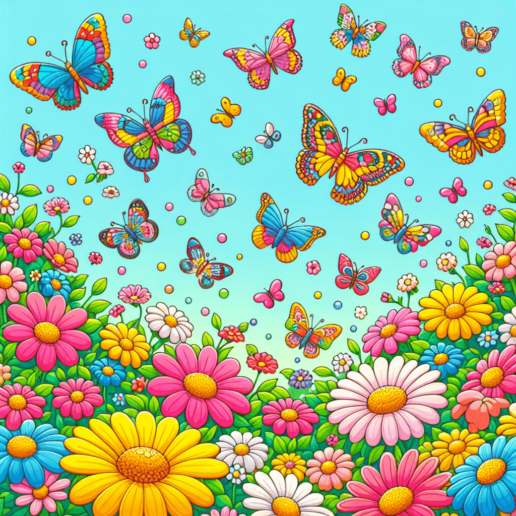 Butterfly Blossom Paint By Number