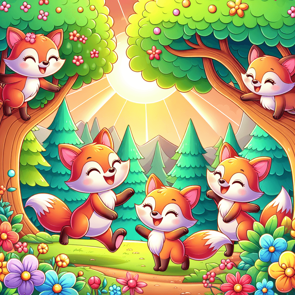 Fabulous Fox Family Paint By Number