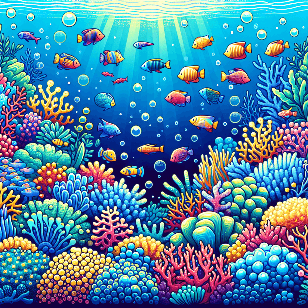 Fantasy Underwater Realm Numbered Painting Kits