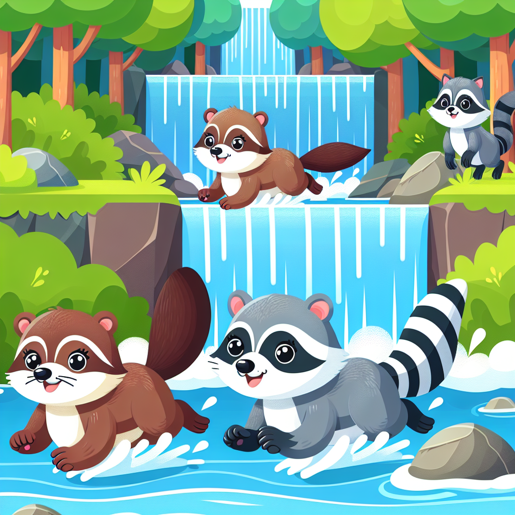 Wild Waterfall Race Paint By Numbers