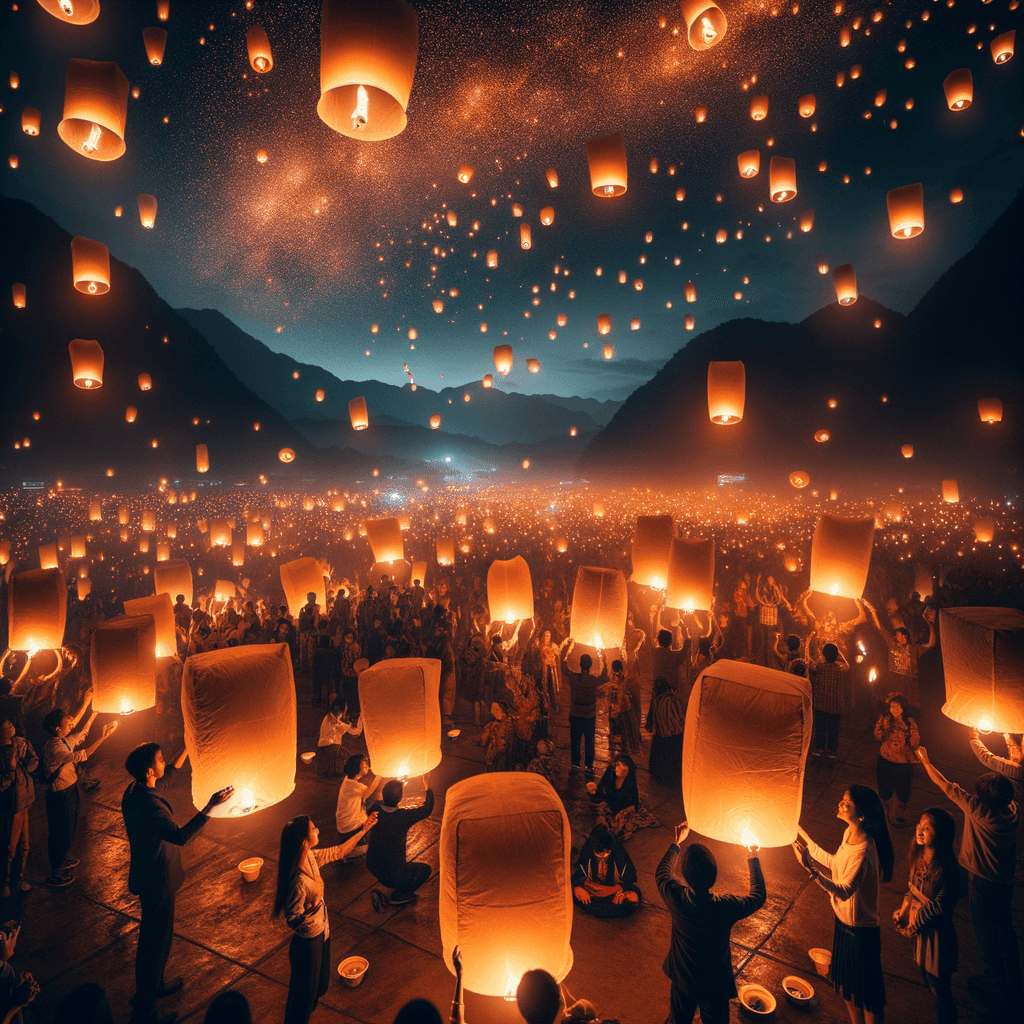 Pingxi Lantern Festival Numbered Painting Kits