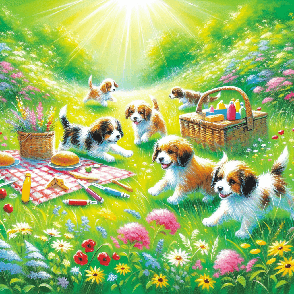 Playful Puppy Picnic Paint By Numbers Kits