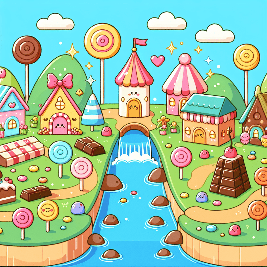 Magical Adventure In Candy Land Paint By Number