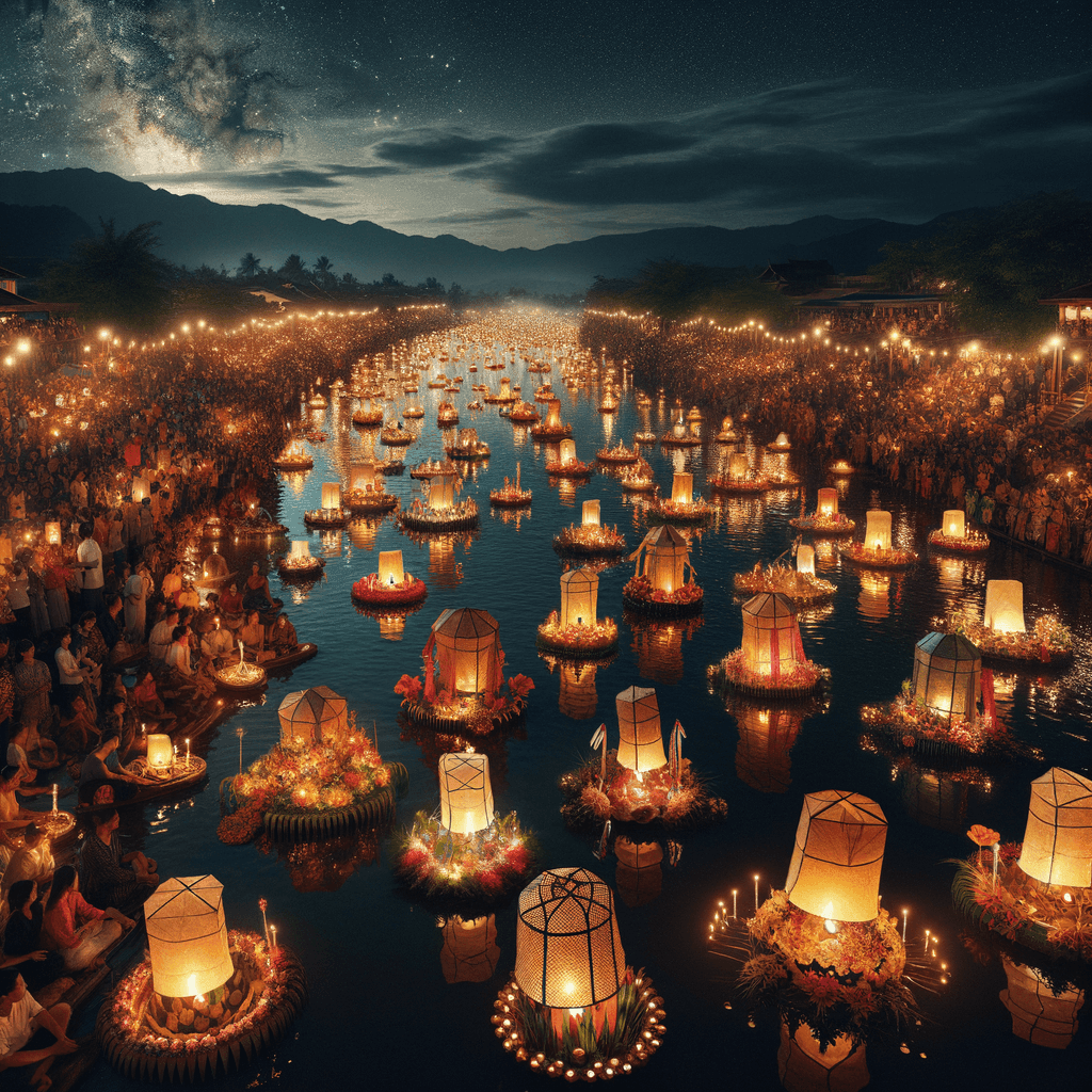 Loi Krathong Numbered Painting Kits