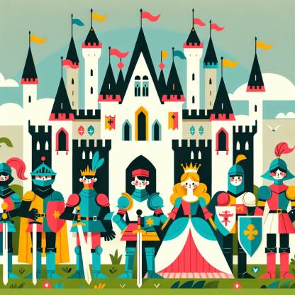 Courageous Castle Defenders Painting By Numbers Kit
