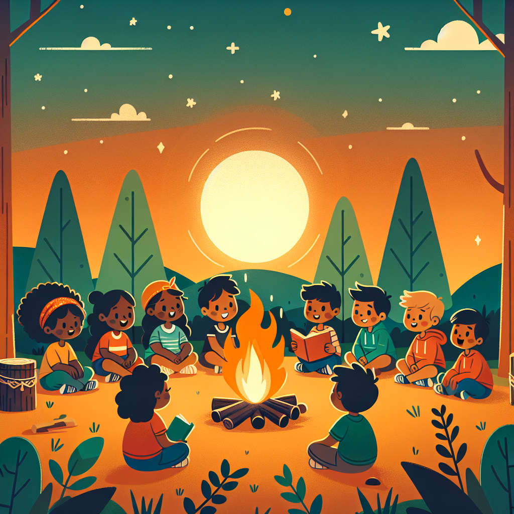 Cheerful Campfire Tales Paint By Number