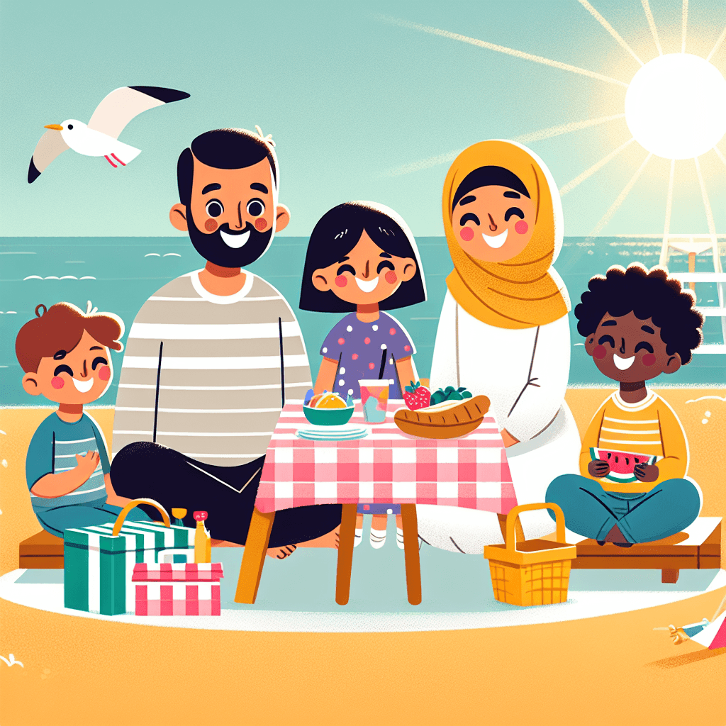 Seaside Picnic Day DIY Paint By Numbers