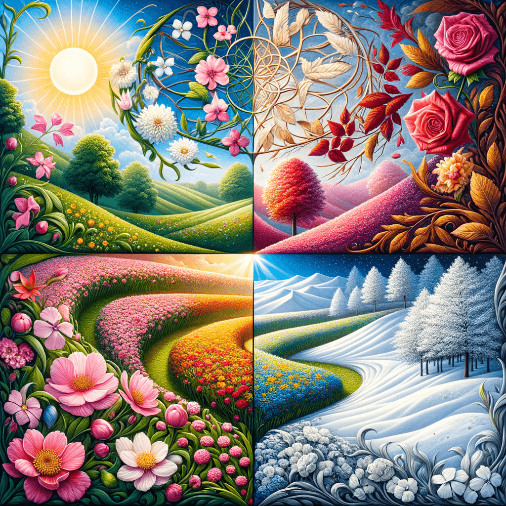 Seasonal Changes Number Painting