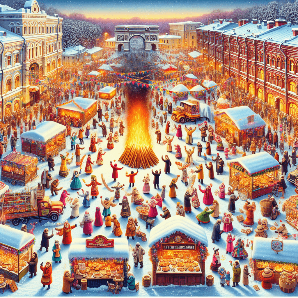 Maslenitsa Festival - Moscow Paint By Color