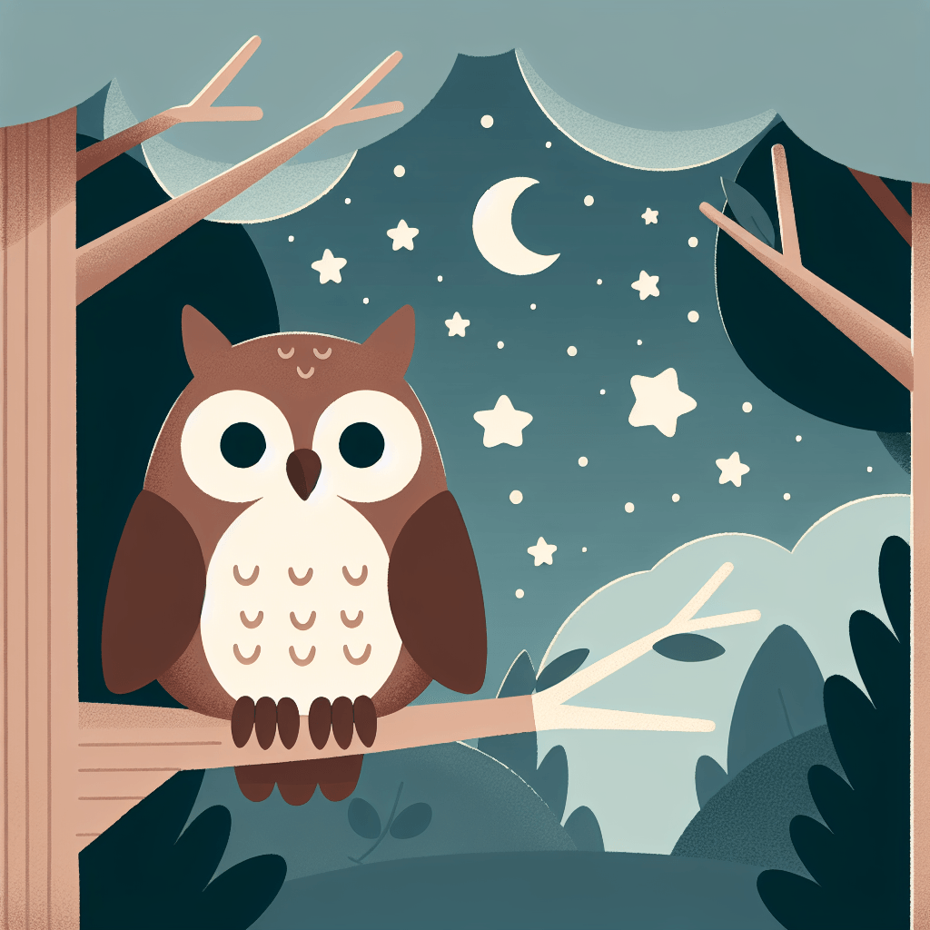 Mystical Owl Night Number Painting