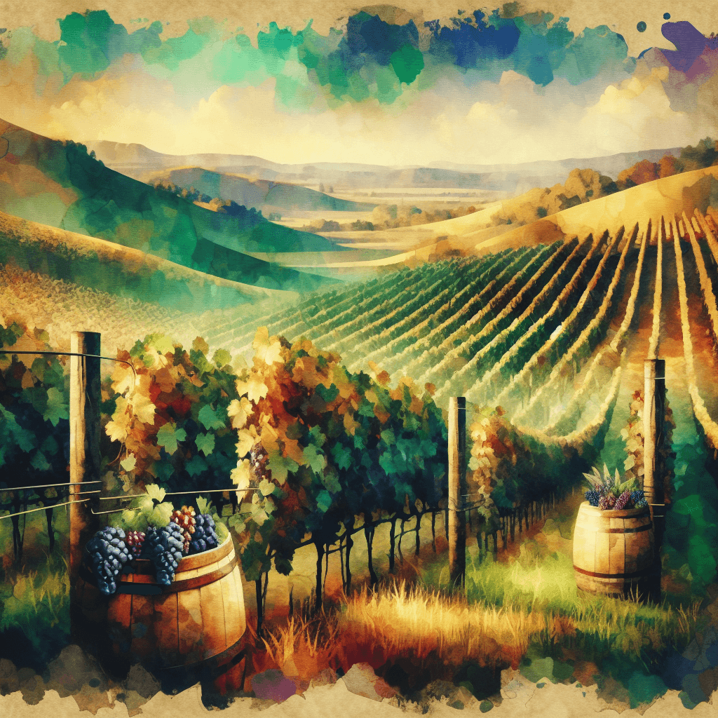 Wine's Vineyard Reverie Painting By Numbers Kit