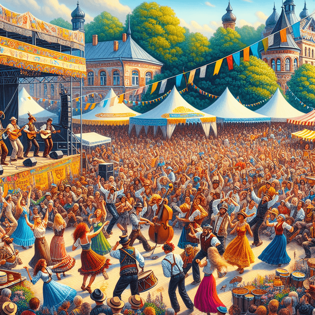 Cambridge Folk Festival - England Number Painting