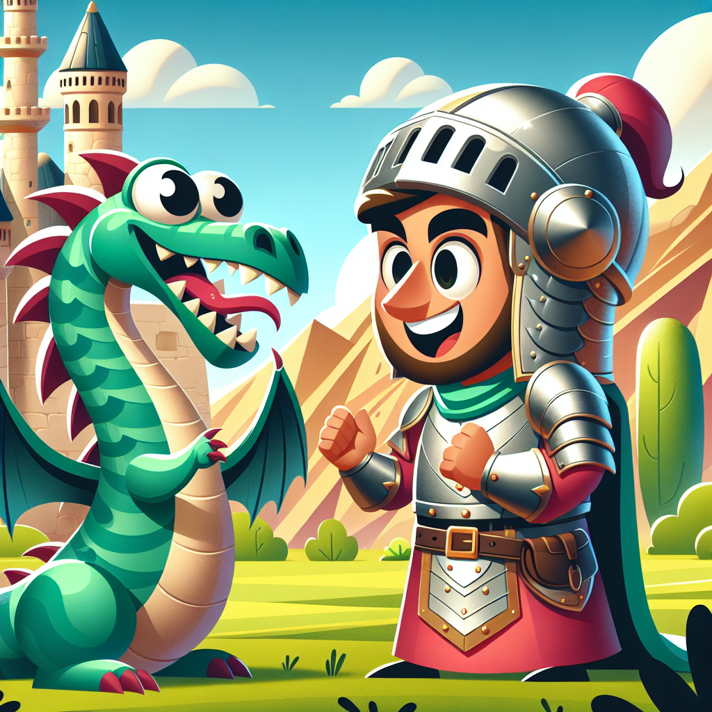 Knight's Dragon Battle Painting Number Kit