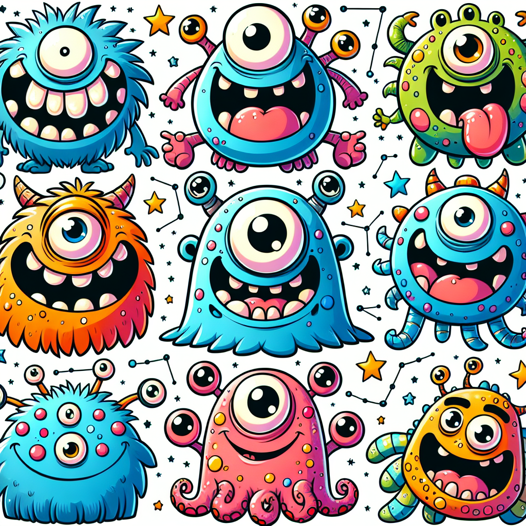 Creative Monster Mash Number Painting