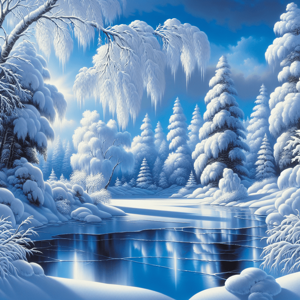 Tranquil Winter Reflections Paint By Numbers Kits