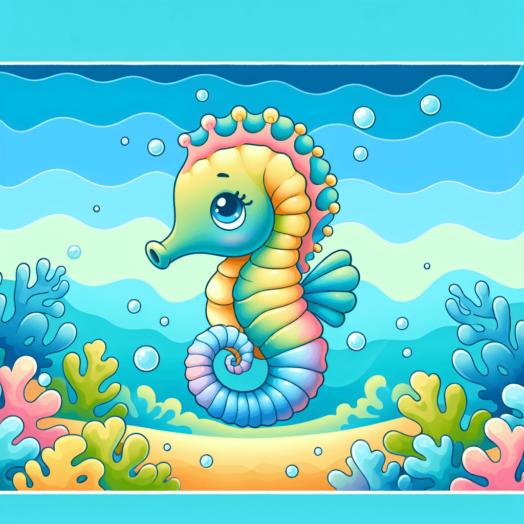 Spirited Seahorse Painting Number Kit