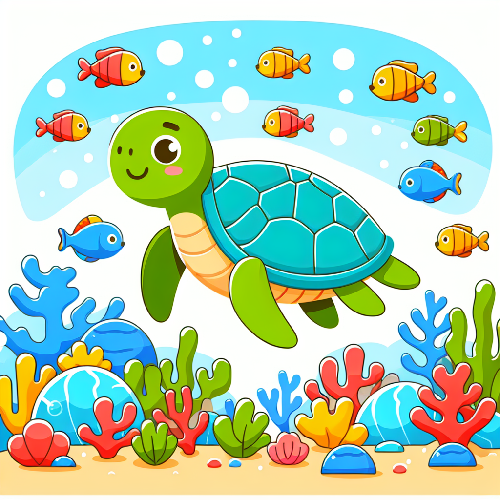 Sea Turtle Ocean Adventure Paint By Number