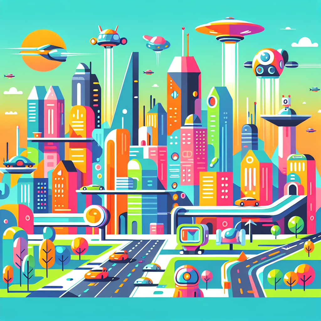 Futuristic City Ventures Paint By Numbers