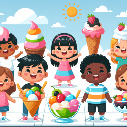 Playful Ice Cream Adventure Paint By Numbers Kits