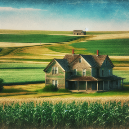 Nostalgic Rural Farmhouse DIY Paint By Numbers