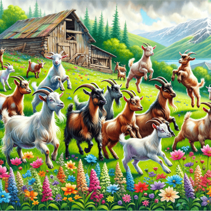 Giddy Goats Painting Number Kit