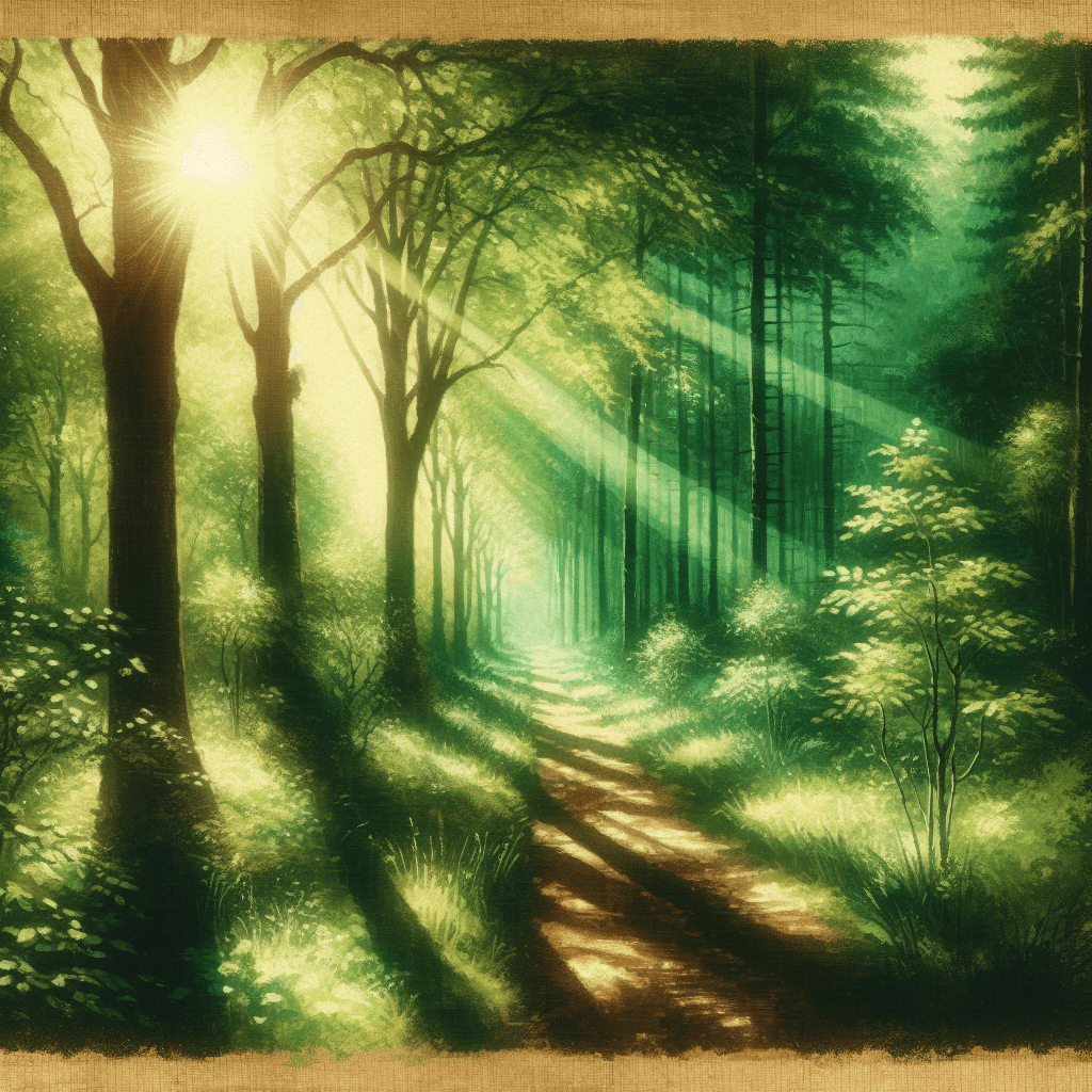 Emerald Forest Pathway Numbered Painting Kits