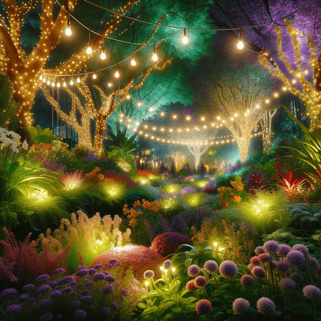 Fairy Lights Night Garden Paint By Numbers Kits