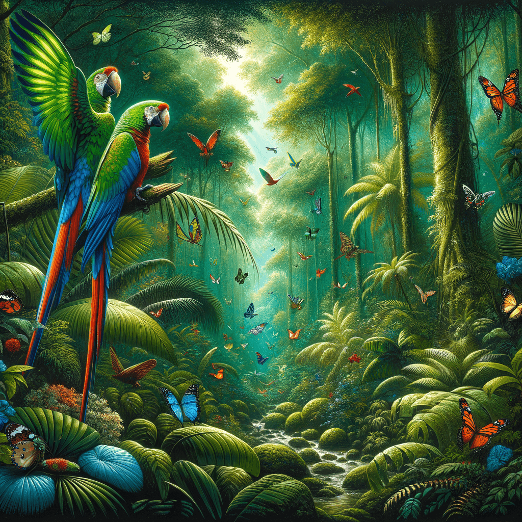 Rainforest Radiance Paint By Number