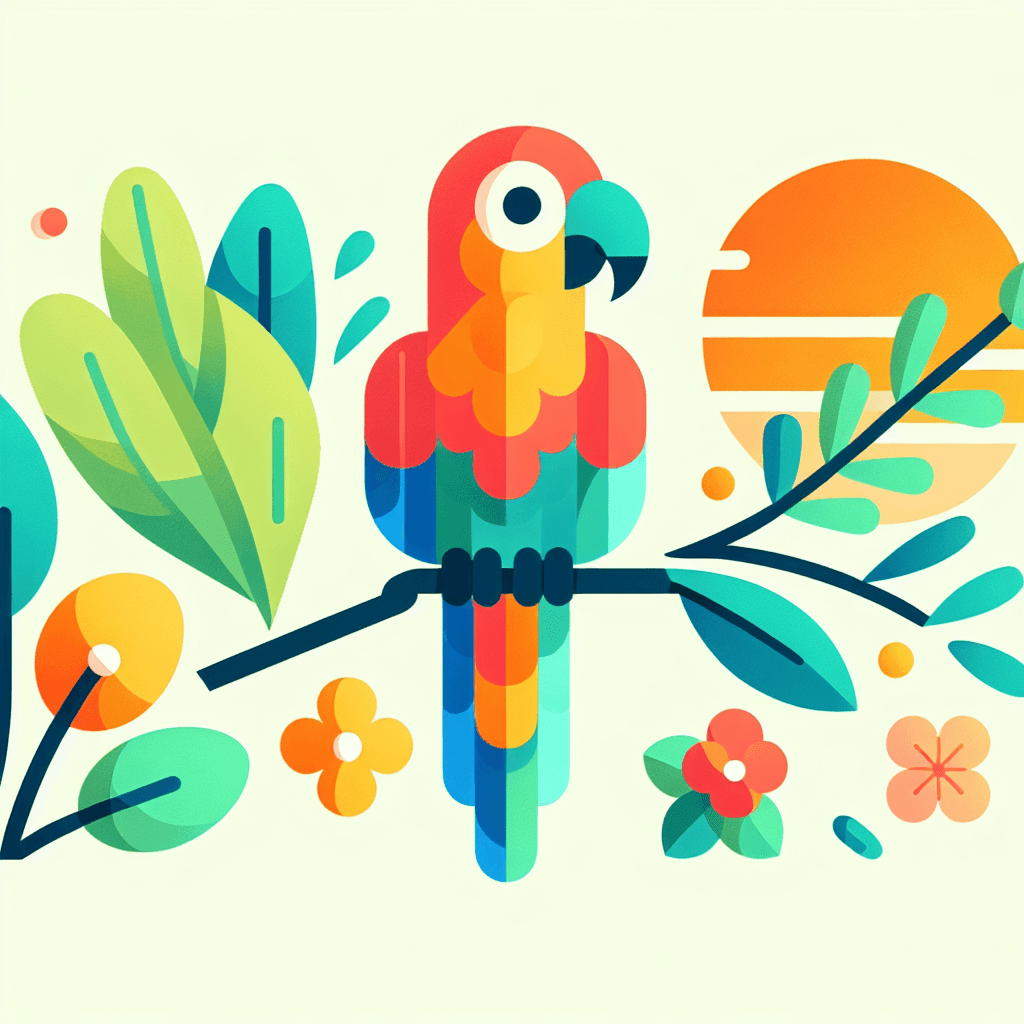 Peaceful Parrots Painting By Numbers Kit