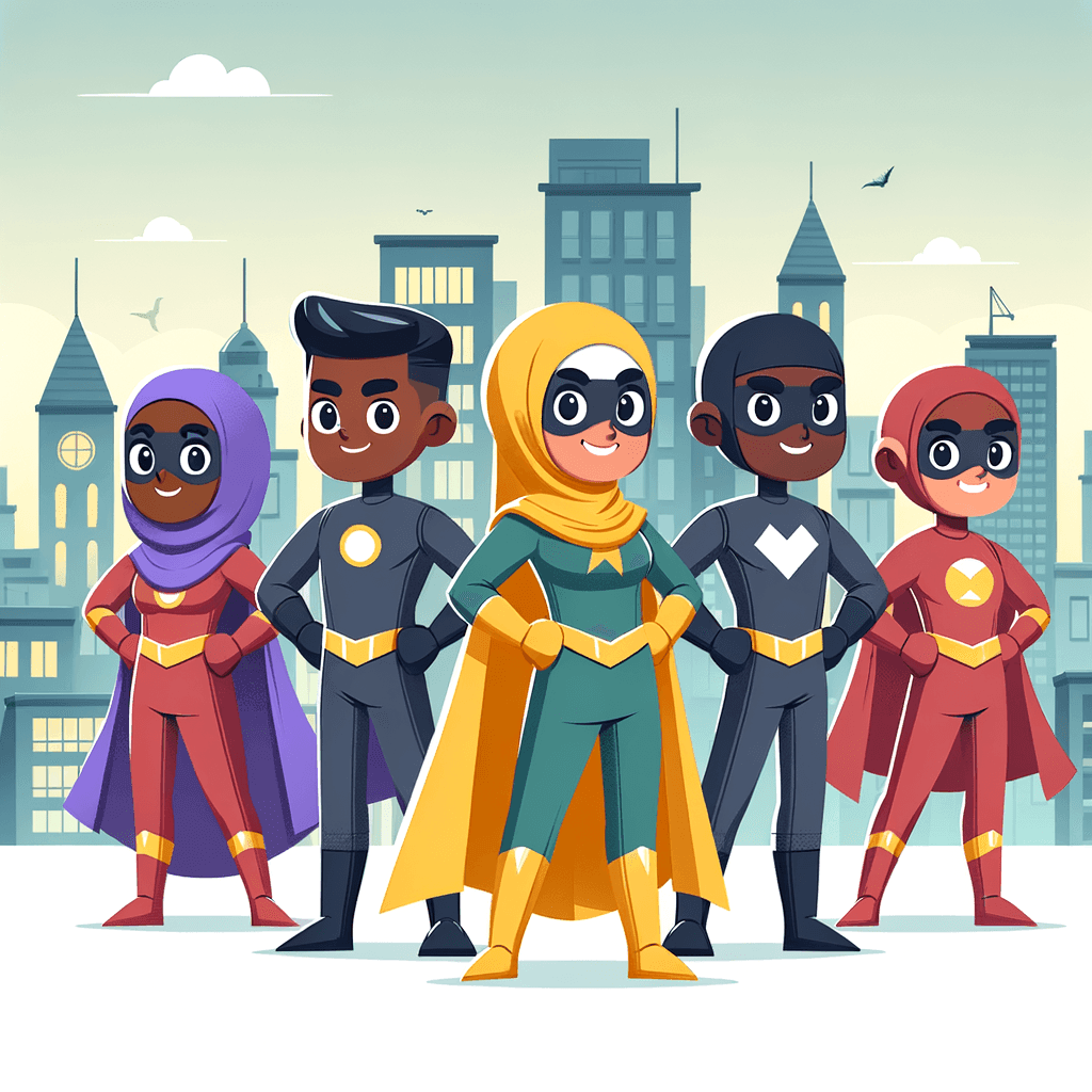 Heroic Superhero Squad Paint By Numbers