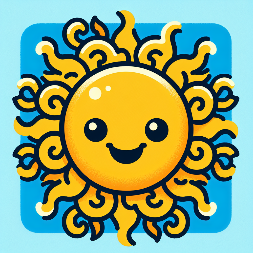 Jolly Sun Paint By Numbers