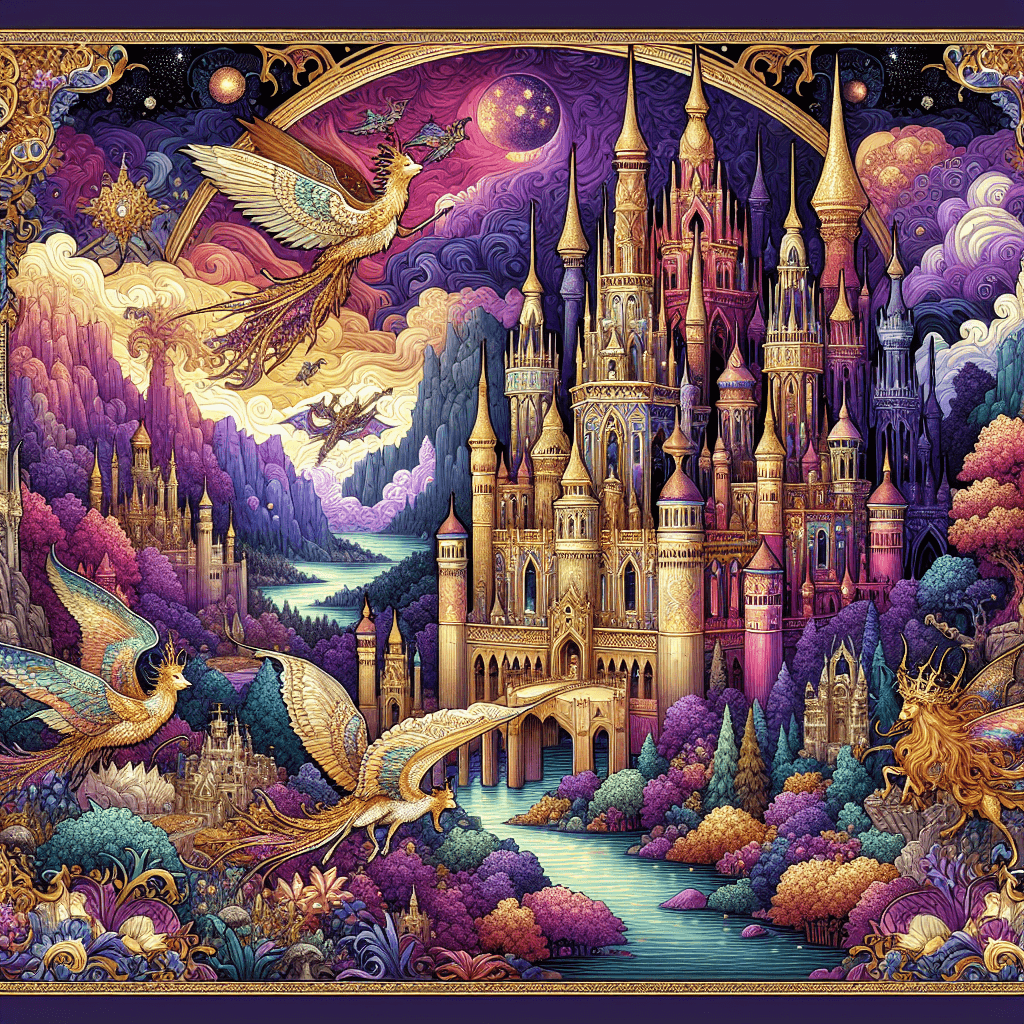 Fairytale Kingdom Scene Paint By Numbers