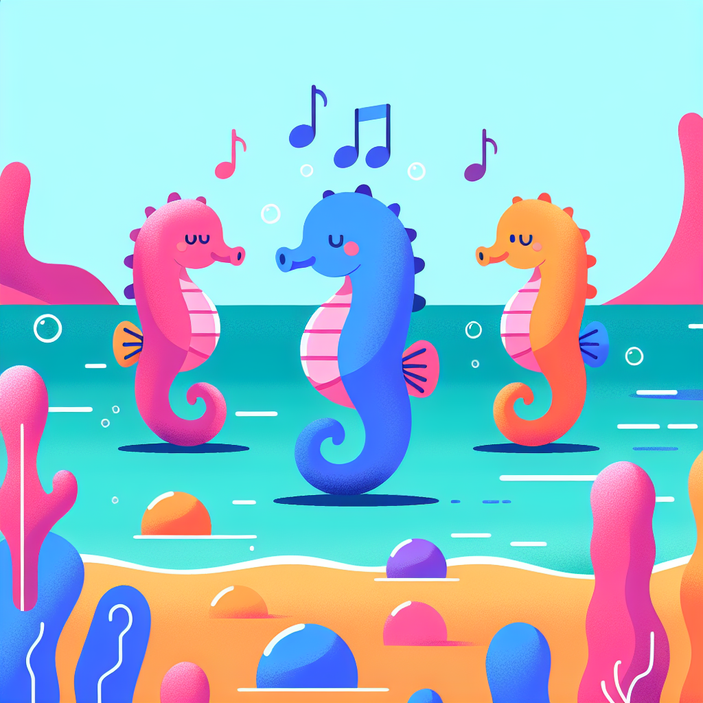 Seahorse’s Secret Symphony Paint By Numbers Art