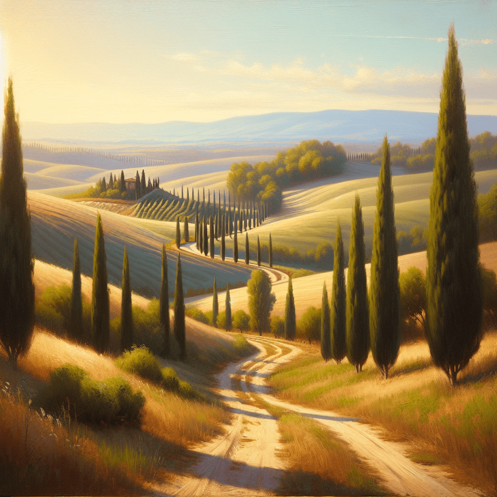 Sunny Tuscan Countryside DIY Paint By Numbers