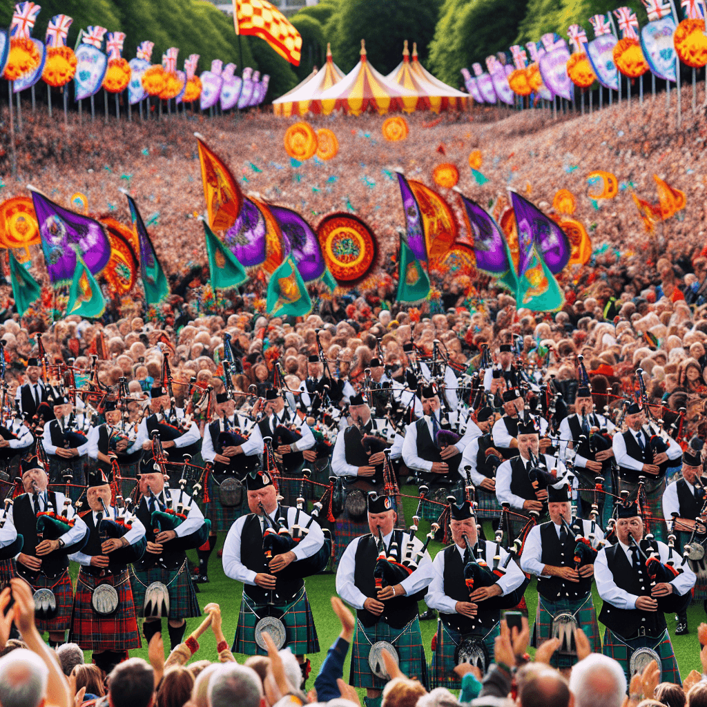 World Bagpipe Championship - Scotland Painting By Numbers Kit