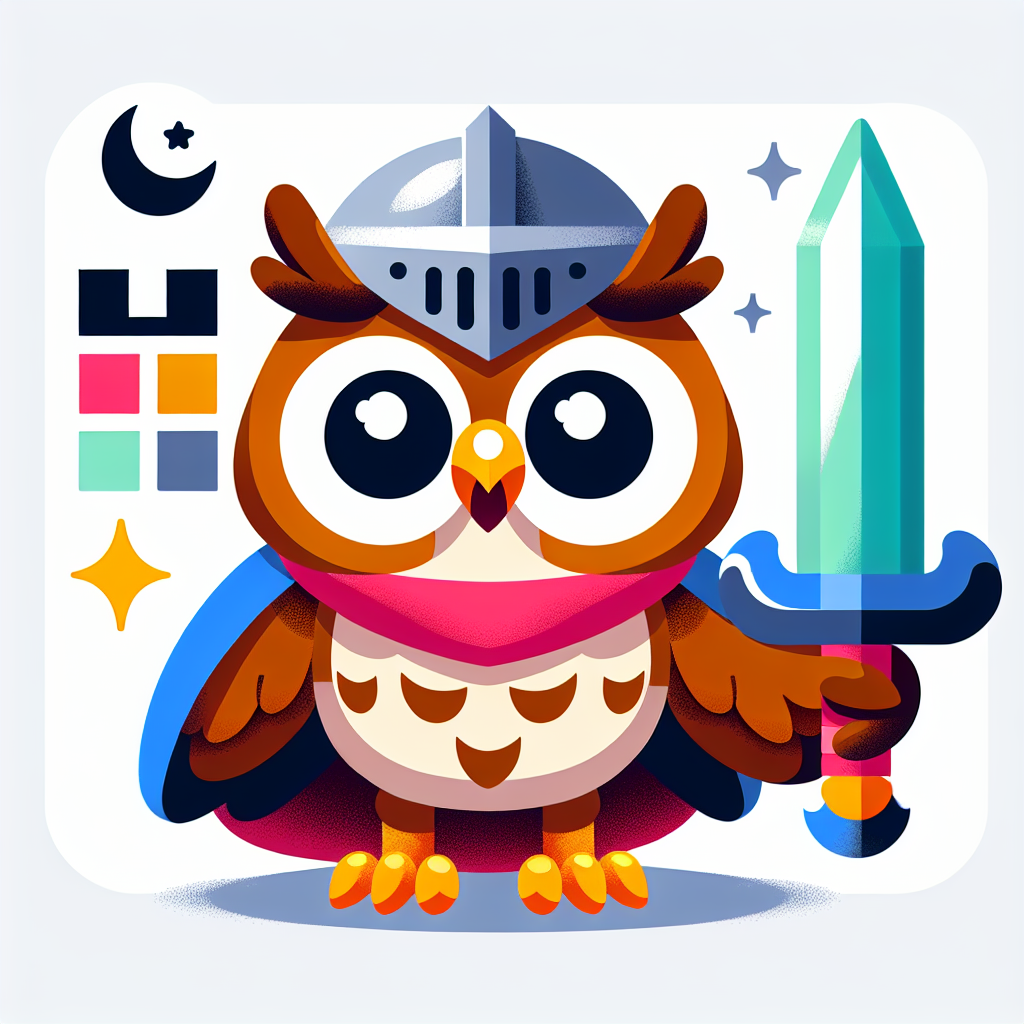 Brave Knight Owl Paint By Numbers