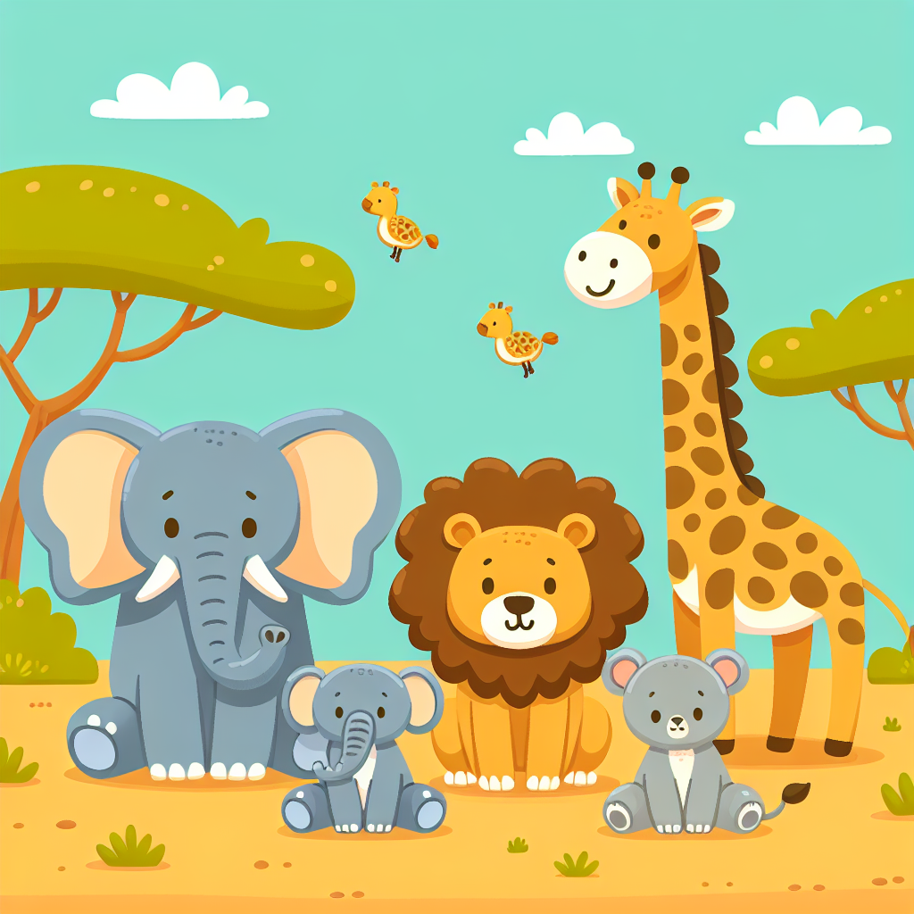 Safari Animals Adventure Paint By Numbers