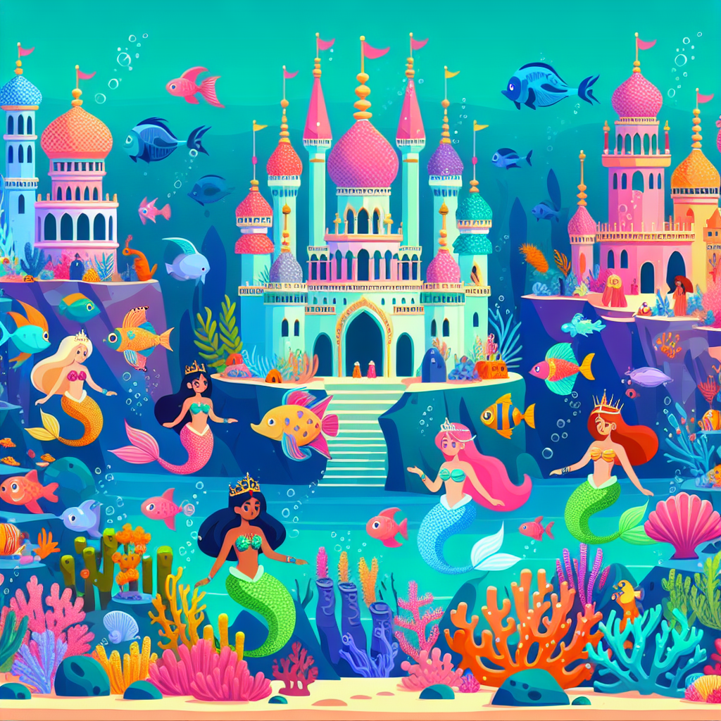 Aquatic Fantasy Kingdom Paint By Numbers Kits