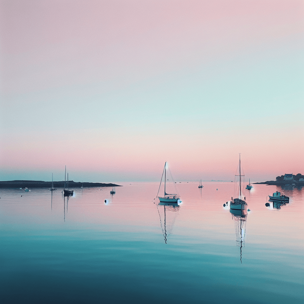 Pastel Harbor Views DIY Paint By Numbers