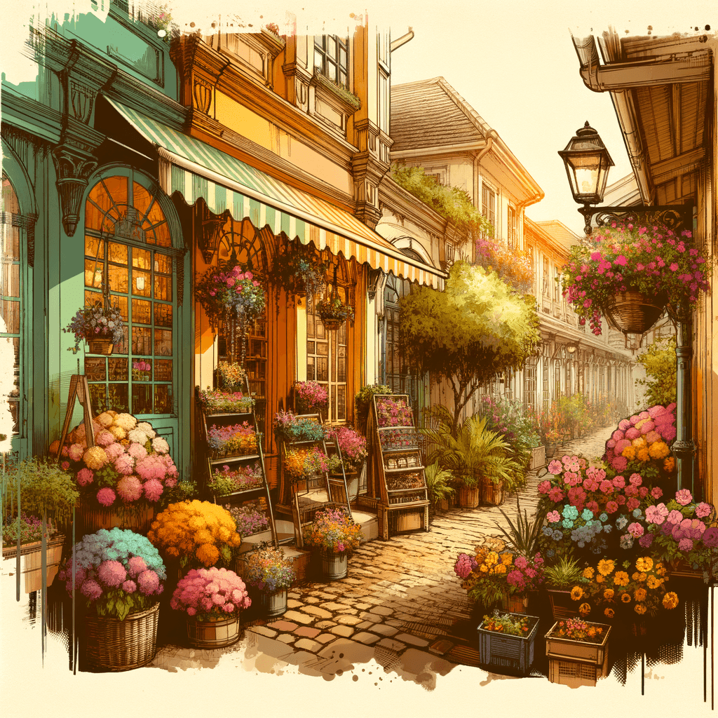 Charming Old Town Alleyway Paint By Number